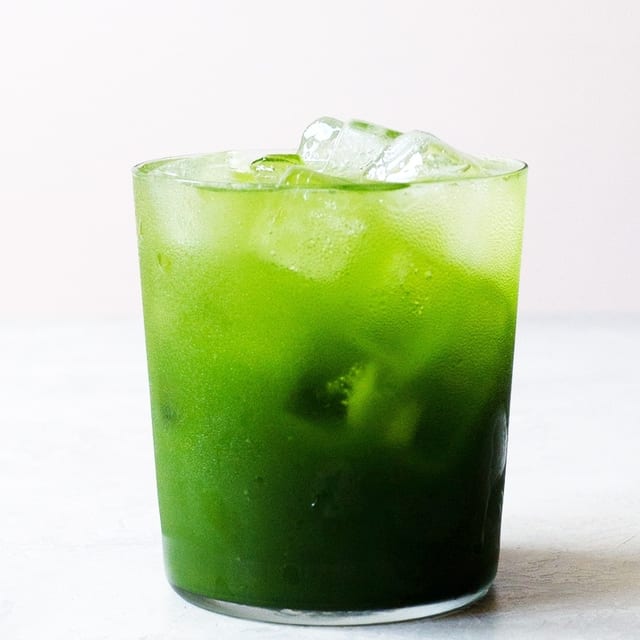 Iced Green Tea (Unsweetened).